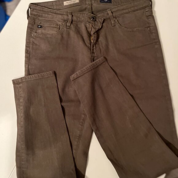 Adriano‎ Goldschmied Super Skinny Ankle Olive Colored Jeans- Size 30R - Picture 14 of 15